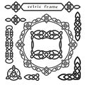 Celtic symbols, frames and ornament Royalty Free Stock Photo