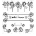 Celtic symbols, frames and ornament il Royalty Free Stock Photo