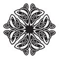 Decorative Irish Celtic knot cross tattoo Royalty Free Stock Photo