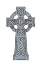 Celtic tombstone cross isolated Royalty Free Stock Photo