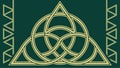 Celtic Trinity Knot: Spiritual Symbol with Intricate Interlaced Design, vector design Generative AI Royalty Free Stock Photo