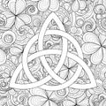 Celtic Trinity Knot Symbol, Triquetra Sign Royalty Free Stock Photo