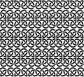 Celtic weaving interlaced black lines seamless pattern