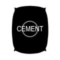 Cement bag icon on white background. paper sacks sign. construction tool cement bag symbol. flat style Royalty Free Stock Photo