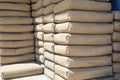 Cement bags Royalty Free Stock Photo