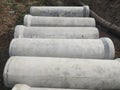 Cement Big Pipes Royalty Free Stock Photo