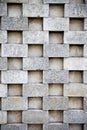 Cement brick wall