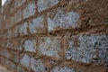 Cement Brick Wall Un-plastered