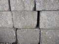 Cement concrete blocks for constructions work close up