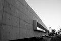 Cement concrete and metal structure in library building Royalty Free Stock Photo