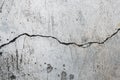 Cement cracks texture in the wall background