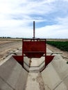 Cement ditch red water head gate for farming flood irrigation