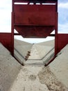Cement ditch red water head gate for farming flood irrigation