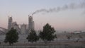 Cement Factories in the Middle East Royalty Free Stock Photo