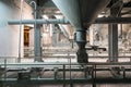 Cement plant inside view Royalty Free Stock Photo