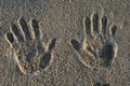 Cement Hand Prints