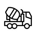 cement line icon illustration vector graphic