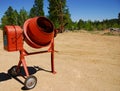 Cement Mixer at Construction Site.