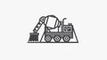 Professional Cement Mixer Construction Icon for Builders and Contractors Royalty Free Stock Photo