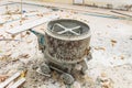 Cement mixer machine Royalty Free Stock Photo