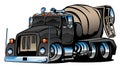 Cement Mixer Truck Cartoon Vector Illustration Royalty Free Stock Photo