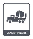 cement mixers icon in trendy design style. cement mixers icon isolated on white background. cement mixers vector icon simple and