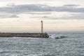 Cement pier harbour entrance