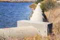 Cement pipe, near the Sunnyvale Water Pollution Control Plant, San Francisco Bay Area, Sunnyvale, California