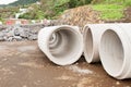 Cement pipes