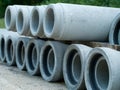 Cement pipes for sewerage rehabilitation on top of each other