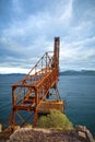 Cement port facilities Royalty Free Stock Photo