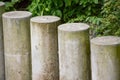 Cement post in nature garden Royalty Free Stock Photo