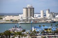 Cement production factory at Port Canaveral USA
