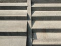 Cement staircase with a distinct design