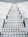 Cement stairs going down Royalty Free Stock Photo
