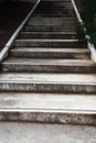 Cement stairs going up Royalty Free Stock Photo