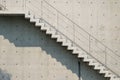 Cement stairs in outside the high modern building Royalty Free Stock Photo