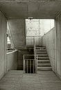 Cement stairs at the Salk Institute Royalty Free Stock Photo