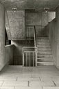 Cement stairs at the Salk Institute Royalty Free Stock Photo