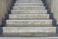 The Cement stairs step into higher background - construction detail Royalty Free Stock Photo