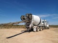 Cement Truck on Excavation Site - Horizontal