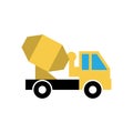 Cement truck icon design template vector isolated