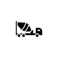 Cement truck icon solid. vehicle and transportation icon stock Royalty Free Stock Photo