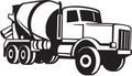 Cement Truck Illustration Royalty Free Stock Photo