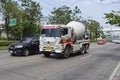 Cement truck of INSEE Concrete company.