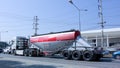 Cement truck of Phadungrit Transport.