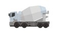 Cement truck simple illustration Royalty Free Stock Photo