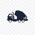 Cement truck transparent icon. Cement truck symbol design from T