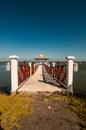 Cement walkway look sea nature