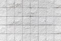 Cement white stone block walls pattern Royalty Free Stock Photo